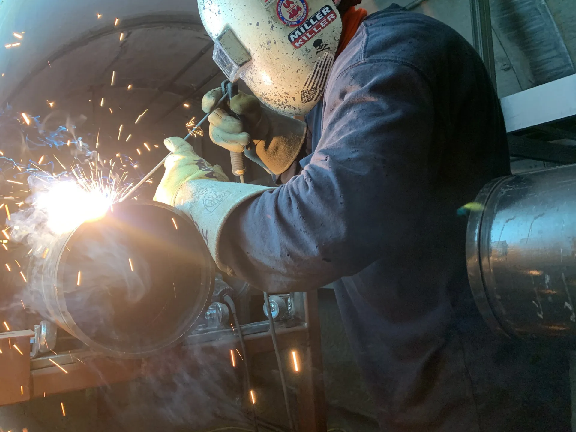AK Welding on site